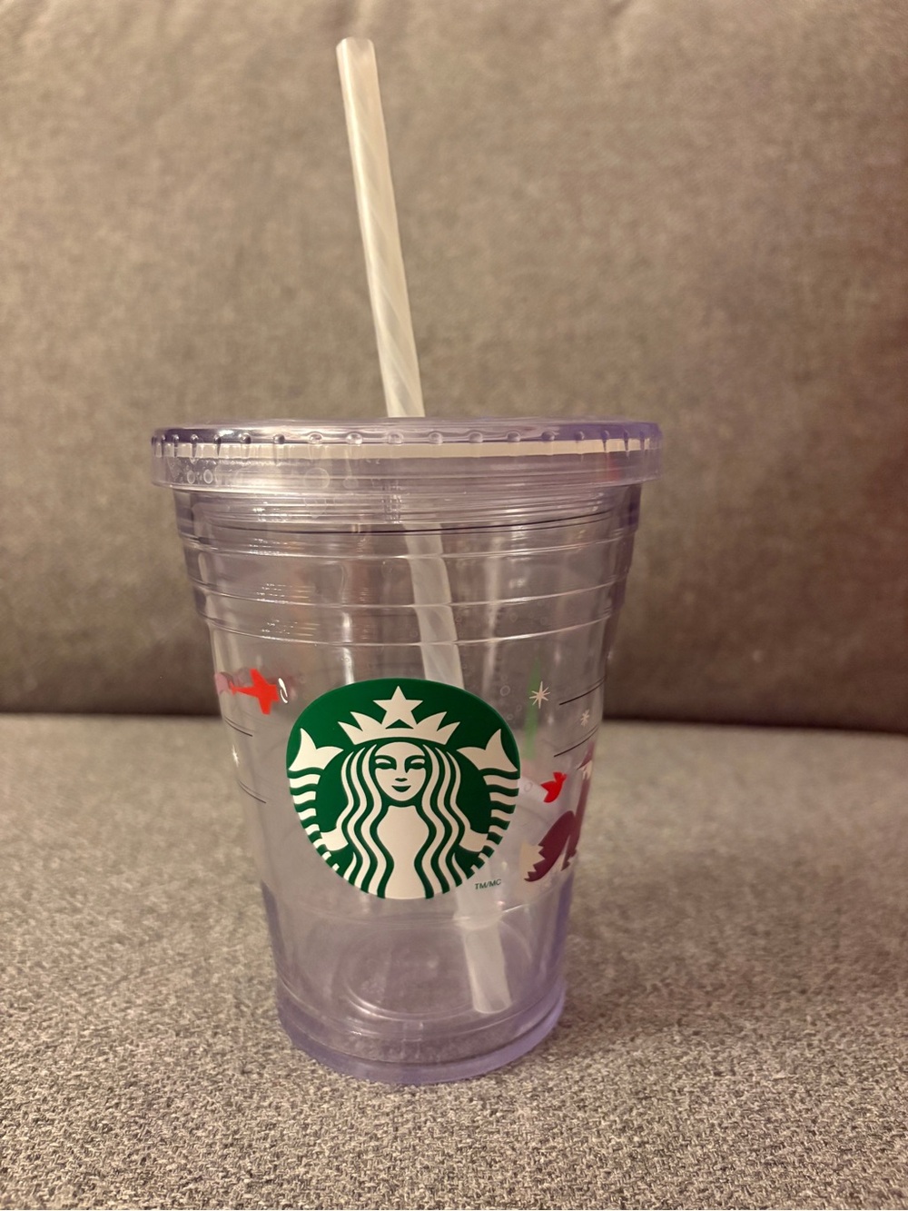 Starbucks Clear Plastic Tumbler 2011